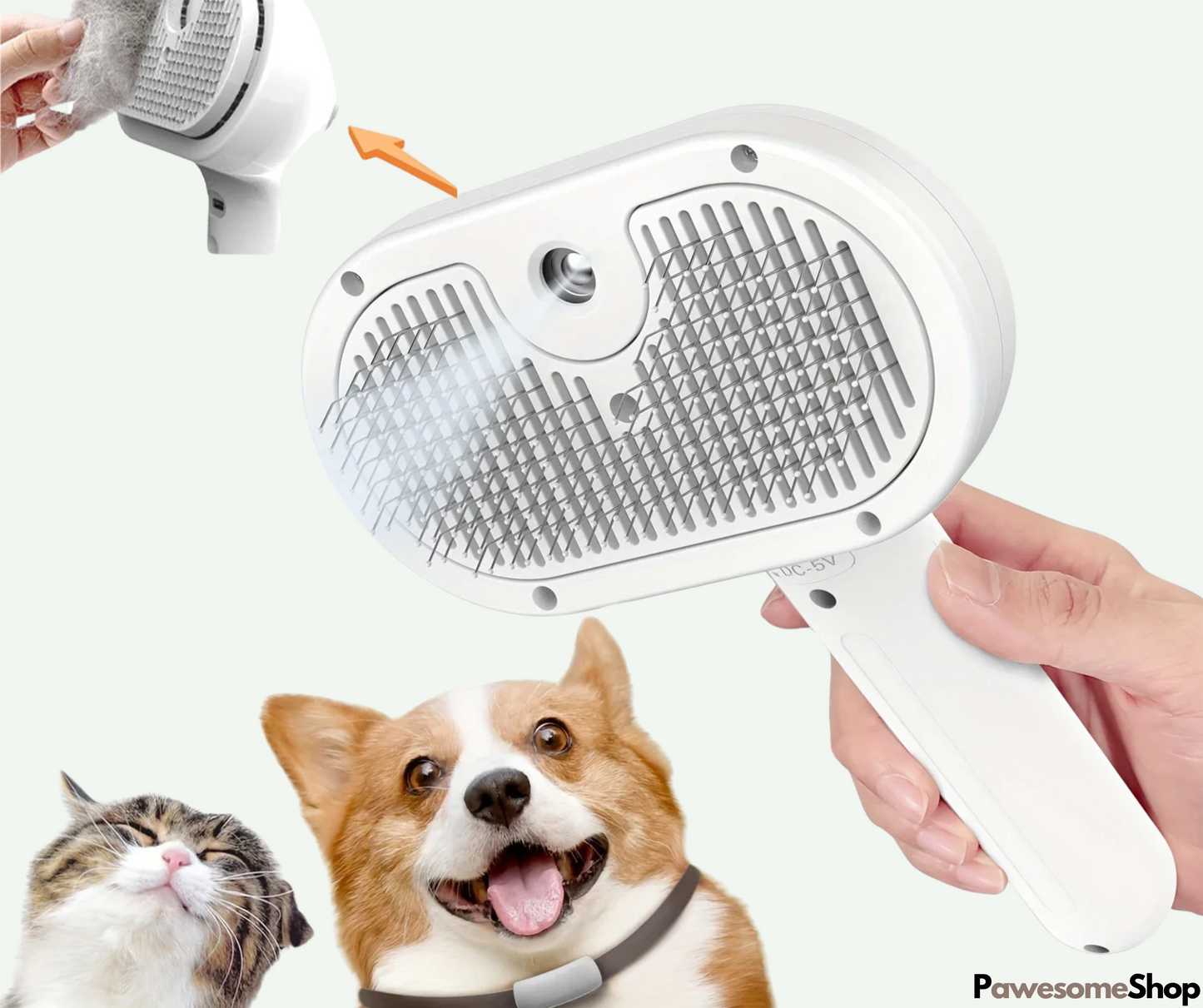 Upgraded Pet Steam Brush